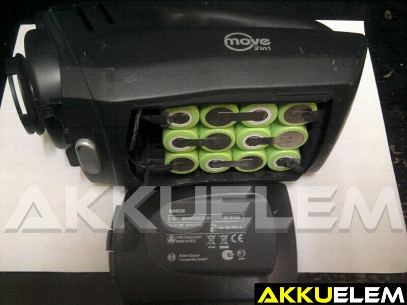 AKKUFELÚJÍTÁS Bosch MOVE  BBHMOVE2/01 porszívó 14.4V / 2Ah