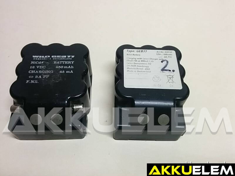 AKKUFELÚJÍTÁS GEB 77 12V 1600mAh