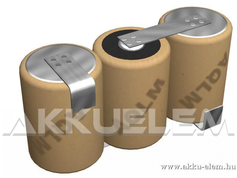 3.6V 1600mAh 3db ipari cella egyéni kialakításban.