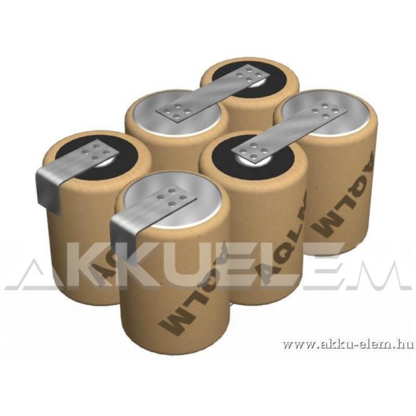 7.2V 1300mAh 6db ipari cella egyéni kialakításban