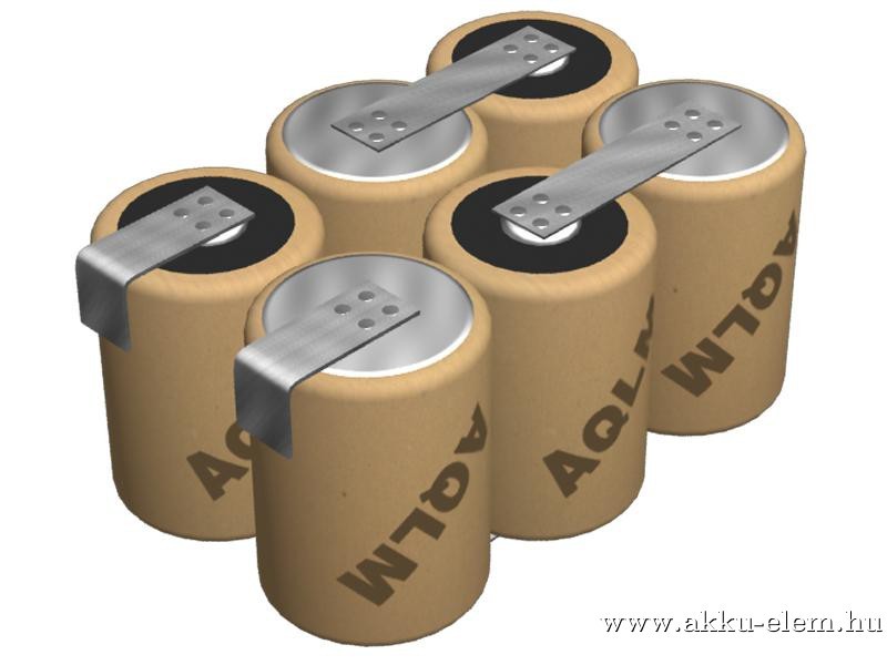 7.2V 2500mAh 6db ipari cella egyéni kialakításban