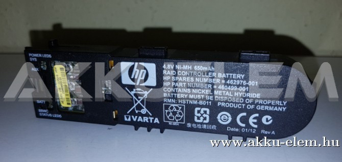 AKKUFELÚJÍTÁS RAID Controller HSTNM-B011 462976-001