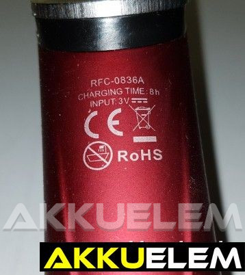 AKKUFELÚJÍTÁS RFC-0836A hajvágó