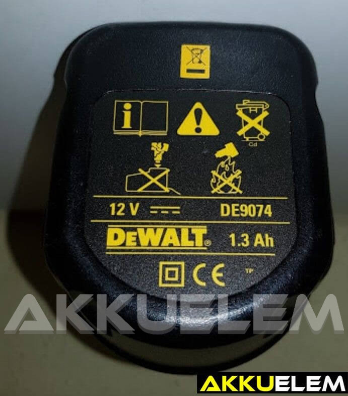 AKKUFELÚJÍTÁS Dewalt DE9074, 12V 1.3Ah