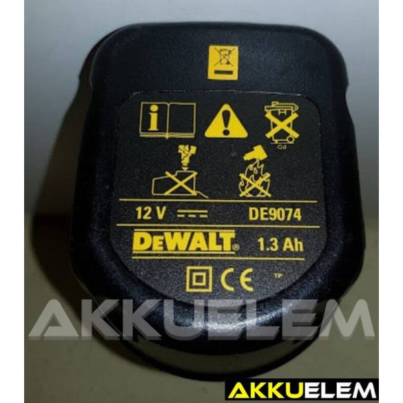 AKKUFELÚJÍTÁS Dewalt DE9074, 12V 1.3Ah