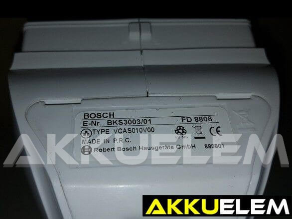 AKKUFELÚJÍTÁS Bosch FD 8808 morzsaporszívó 3.6V 1.6Ah