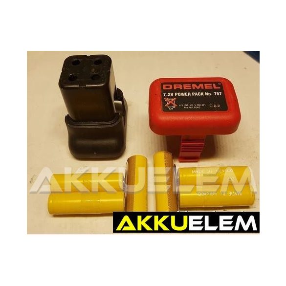 AKKUFELÚJÍTÁS Dremel Power pakk 757, 7.2V 2.4Ah