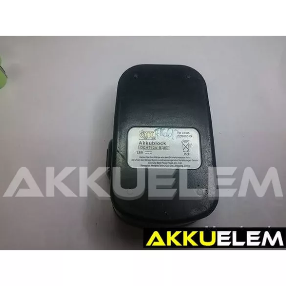 AKKUFELÚJÍTÁS OK. DCHT12A-B180 18V 1.3Ah