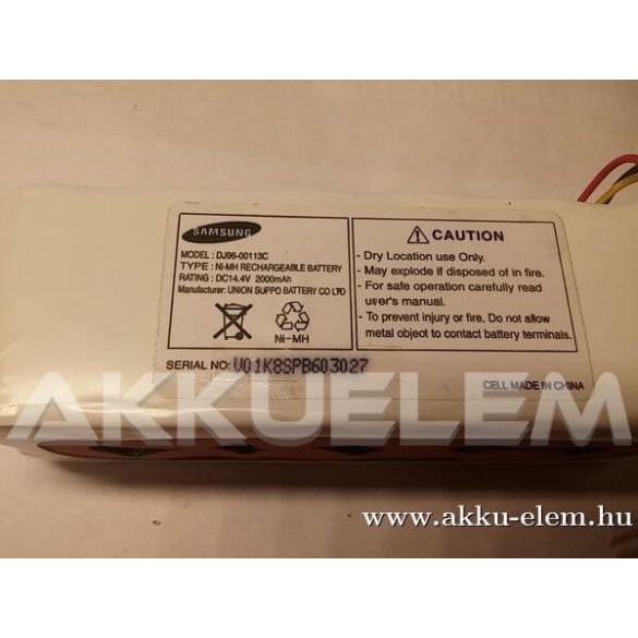 AKKUFELÚJÍTÁS Samsung dj96-00113c 14.4V 2Ah