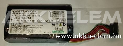 AKKUFELÚJÍTÁS ETI-P440G0 3.7V 4.4Ah