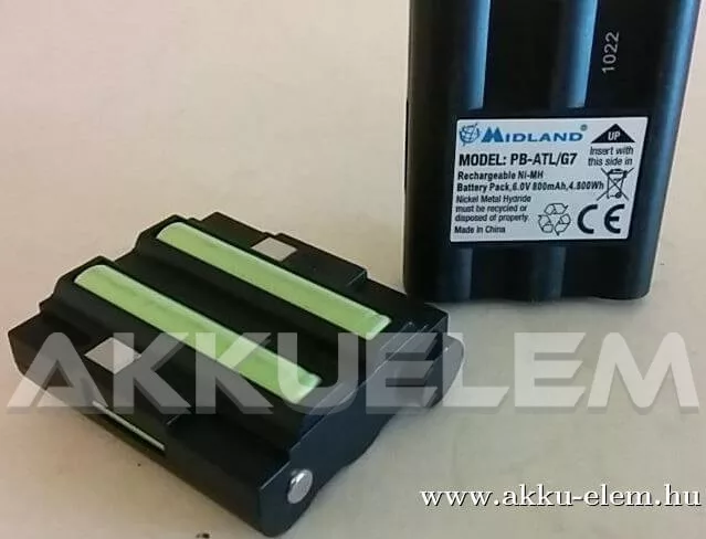 AKKUFELÚJÍTÁS MIDLAND PB ALT/G7 6V 800mAh
