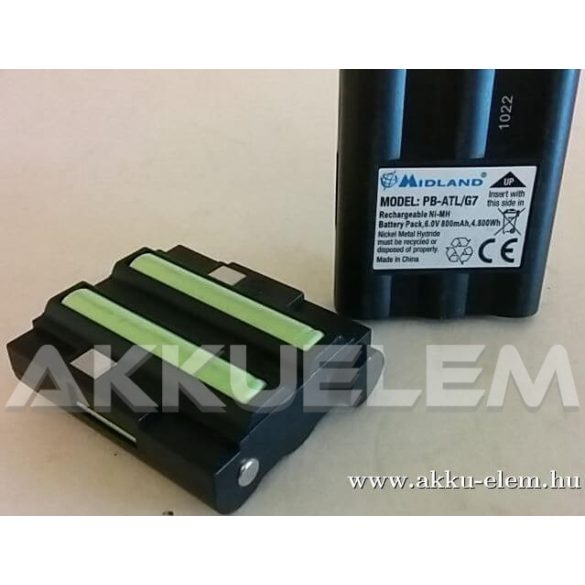 AKKUFELÚJÍTÁS MIDLAND PB ALT/G7 6V 800mAh