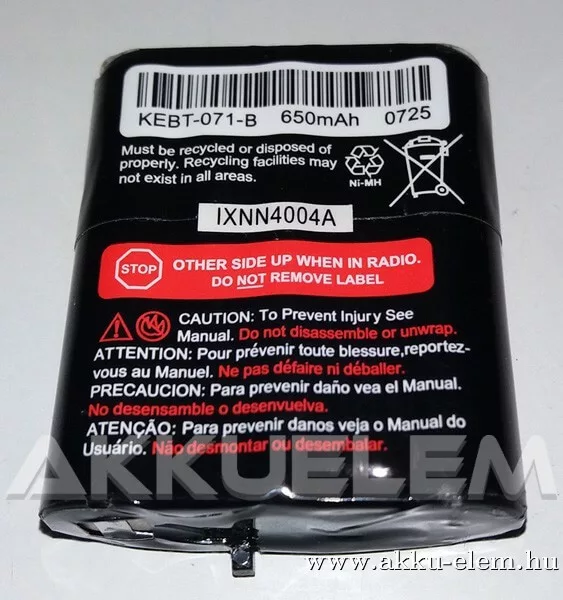 AKKUFELÚJÍTÁS Motorola RB4002 3,6V adóvevő akku
