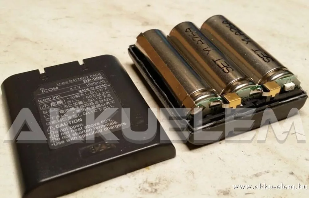 AKKUFELÚJÍTÁS Icom BP-206 3.7V 1600mAh