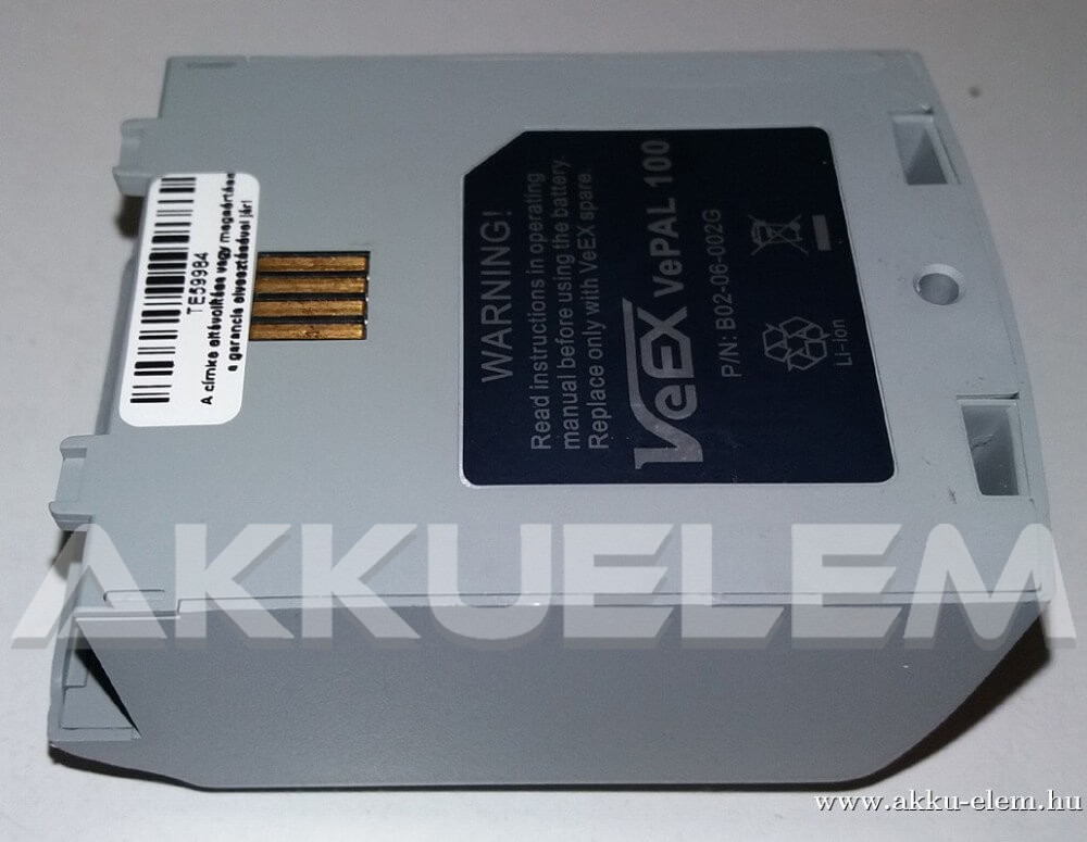 AKKUFELÚJÍTÁS VeEX VePAL 100 ethernet tesztelő akkumulátor