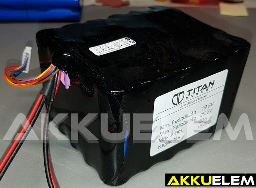 AKKUFELÚJÍTÁS Egyedi Li_ion 22.2V 13Ah műszer akkupakk