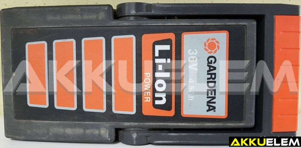 AKKUFELÚJÍTÁS Gardena 36V 4.5Ah fűnyíró pakk, 6Ah lesz felújítást követően!