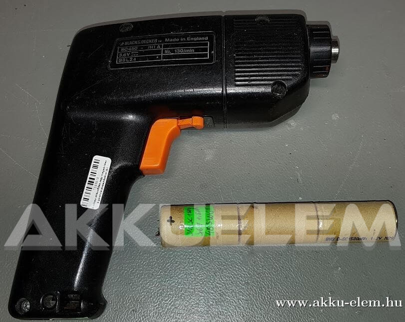 AKKUFELÚJÍTÁS Black & Decker SC450, SLB24, 3.6V