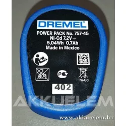 AKKUFELÚJÍTÁS Dremel PowerPack 757-45