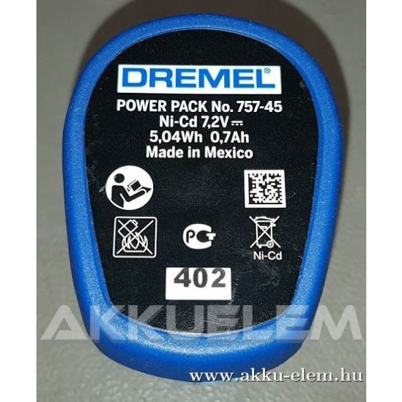 AKKUFELÚJÍTÁS Dremel PowerPack 757-45