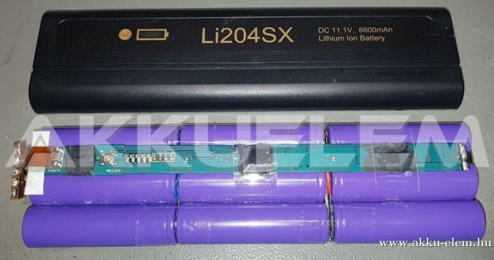 AKKUFELÚJÍTÁS LI204SX 11,1V 6600mAh
