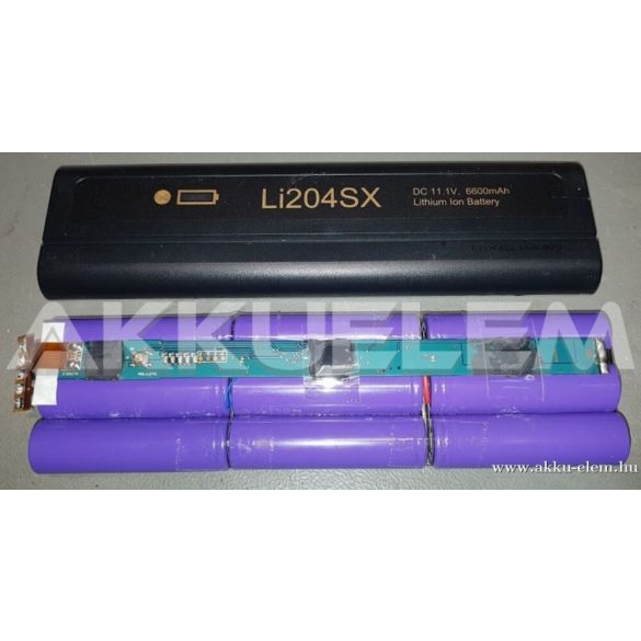 AKKUFELÚJÍTÁS LI204SX 11,1V 6600mAh