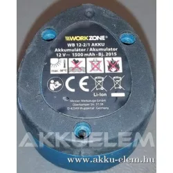 AKKUFELÚJÍTÁS Workzone 12V 1,5Ah Li-Ion, WB 12-2/1