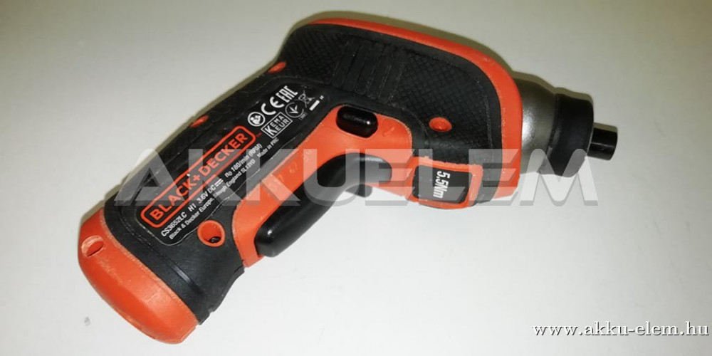 AKKUFELÚJÍTÁS Black & Decker CS3652LC 3,6V Li-ion csavarozógép