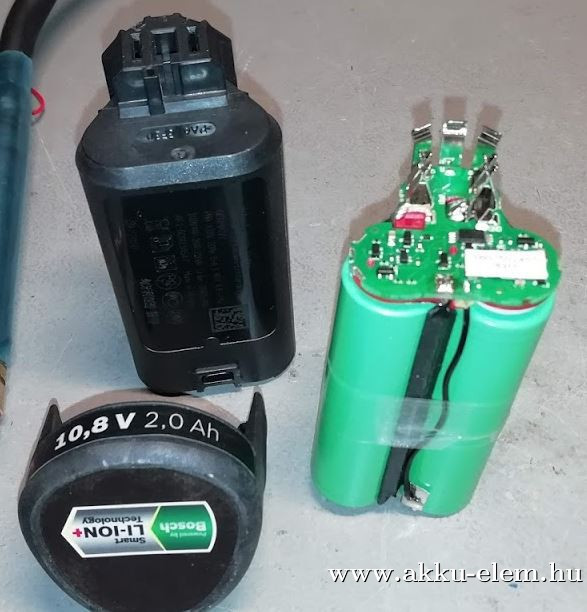AKKUFELÚJÍTÁS BOSCH, PBA 10.8V 2Ah , 3INR19/66, AF1-60923457