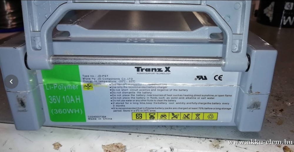 AKKUFELÚJÍTÁS Tranz X Elektromos kerékpár akkupakk 36V 10Ah