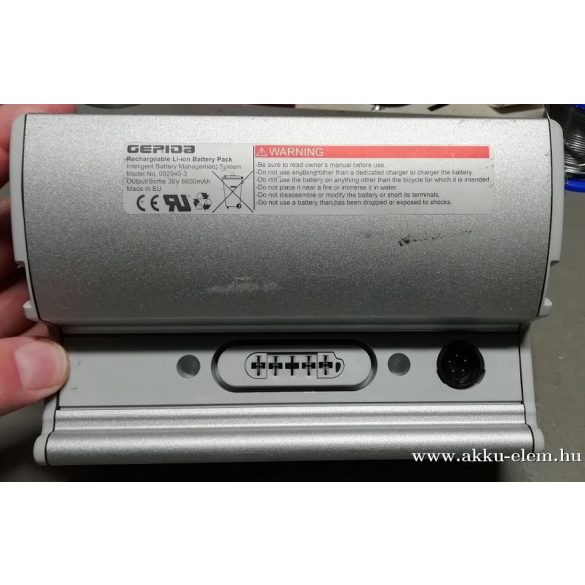 AKKUFELÚJÍTÁS GEPIDA Kerékpár akkupakk 36V 6600mAh (7500mAh) 092940-3