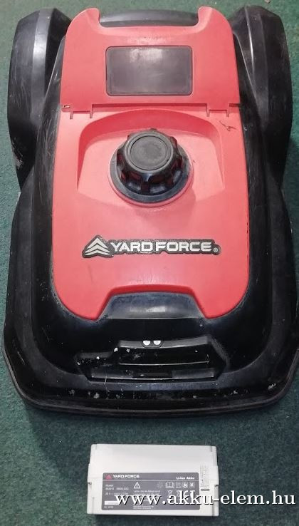 AKKUFELÚJÍTÁS YARD FORCE 25.2V 2Ah ROBOT FŰNYÍRÓ (3Ah a felújítást követően)