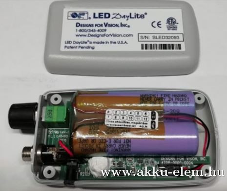 AKKUFELÚJÍTÁS LED DAY LIGHT, 7.2V, 2600mAh Orvosi fejlámpa akku