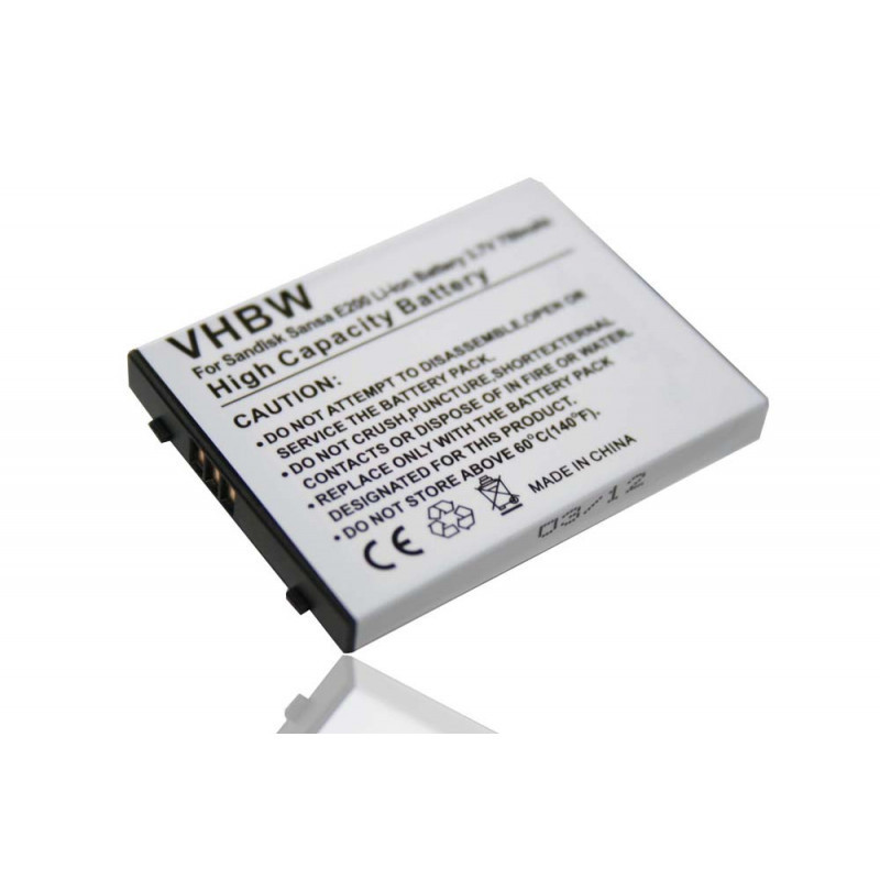 Sandisk Sansa E2xx-Serie utángyártott akkumulátor