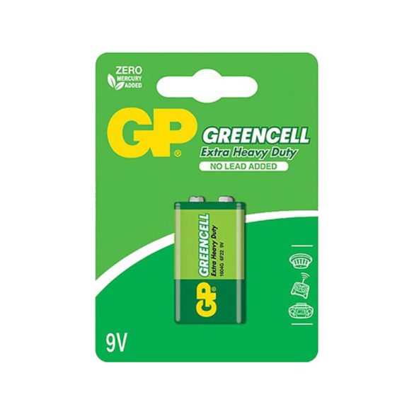 GP Greencell 9V elem 1604G féltartós (ár/bliszter)