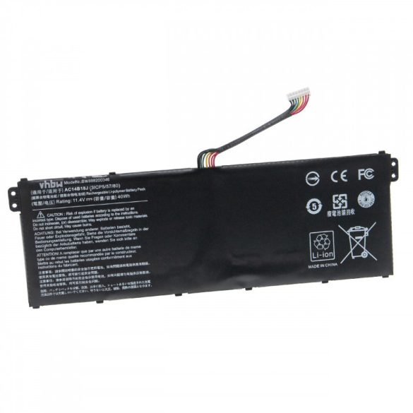 Acer Aspire E11 E15 V3 V5-132 E5 3500mAh utángyártott akkumulátor