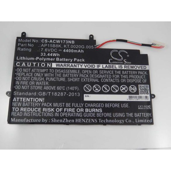 Acer Aspire Switch 11 SW5-173 4400mAh utángyártott akkumulátor