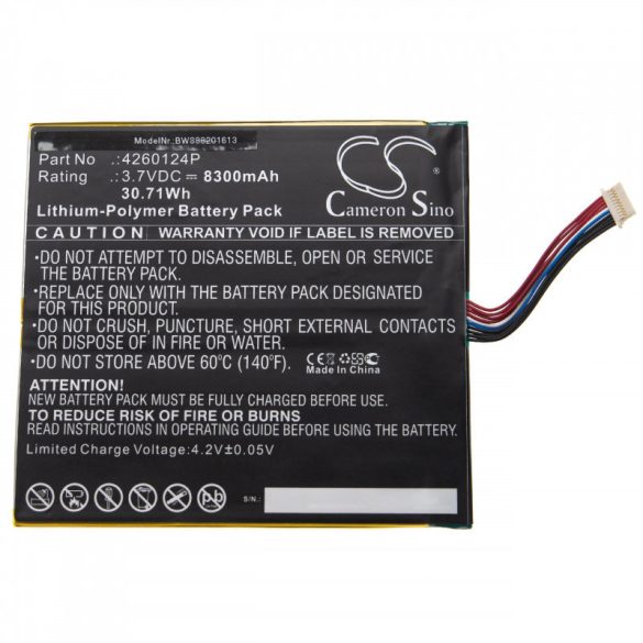 Acer One 10 S1002 4260124P 8300mAh utángyártott akkumulátor