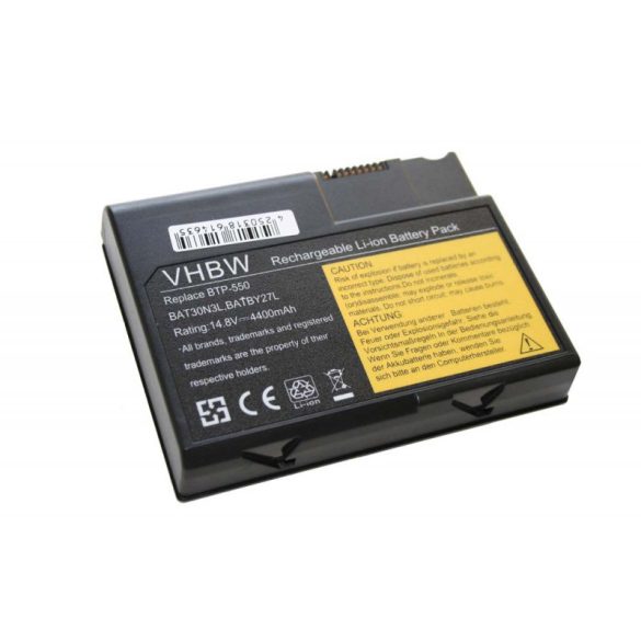 Acer Travelmate 270 -- 4400mAh utángyártott akkumulátor