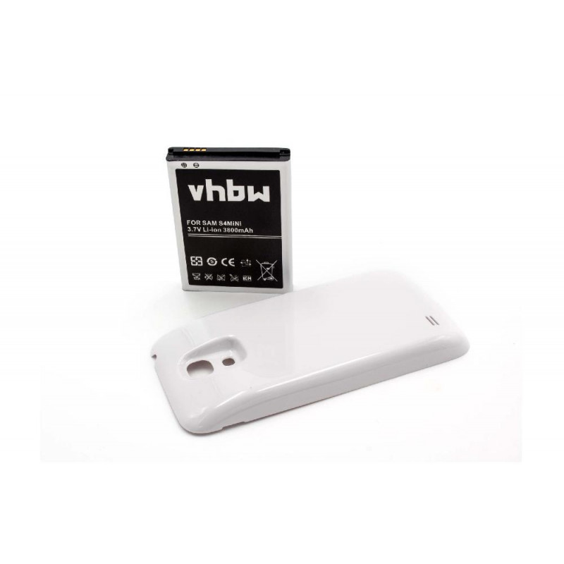 Akku fehér Samsung Galaxy S4 Mini 3800mAh utángyártott akkumulátor