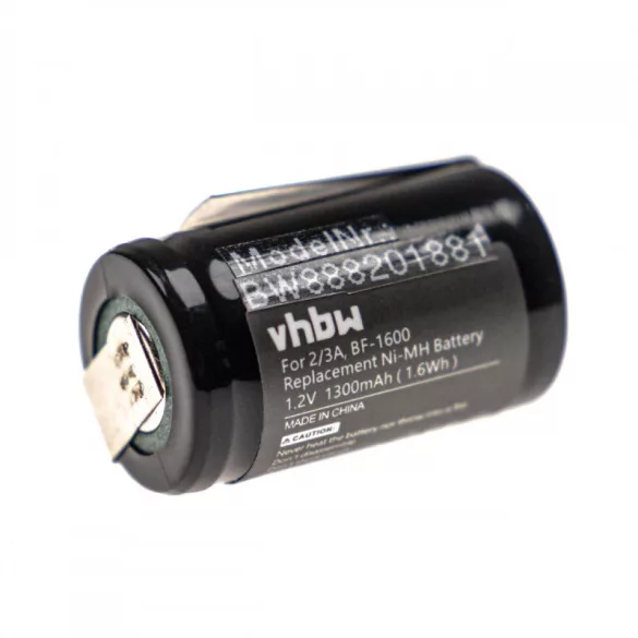 Akku2 PinsPanasonic ER398, ER201, Ni-MH, 1.2V, 1300mAh utángyártott akkumulátor - VHBW