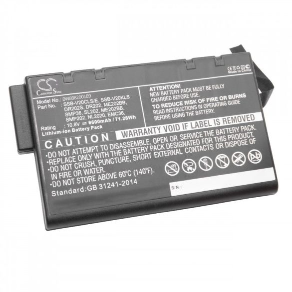 AST A42 6600mAh utángyártott akkumulátor