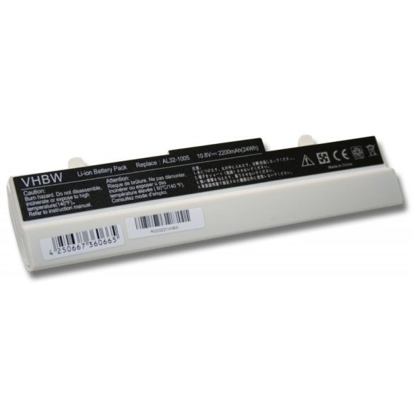 ASUS EEE-PC 1005 1005HA fehér 2200mAh utángyártott akkumulátor