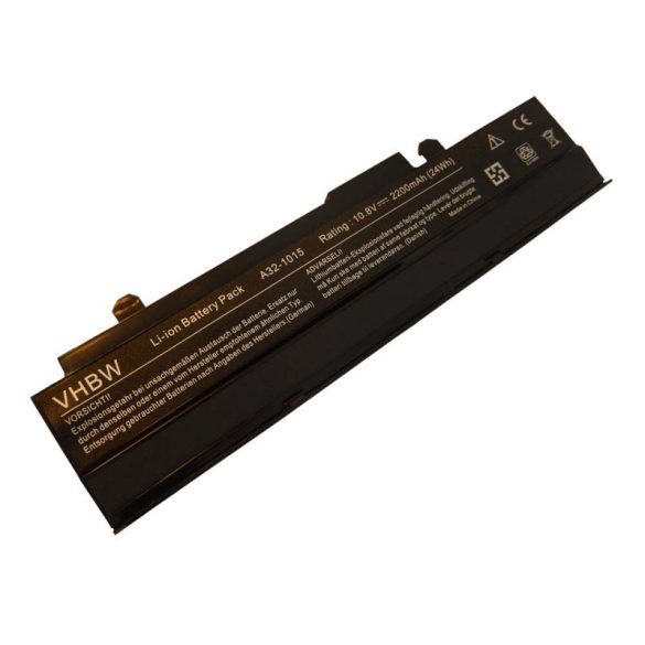 ASUS EEE-PC 1015  fekete 2200mAh utángyártott akkumulátor