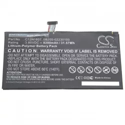   ASUS T102H C12N1607 8200mAh utángyártott akkumulátor - VHBW