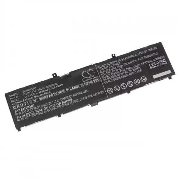 ASUS UX310 B31N1535 4000mAh utángyártott akkumulátor - VHBW