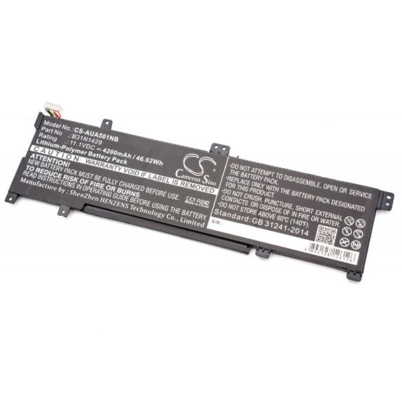 ASUS Vivobook A501 4200mAh utángyártott akkumulátor
