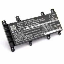 ASUS X756 X756UA 5000mAh utángyártott akkumulátor - VHBW
