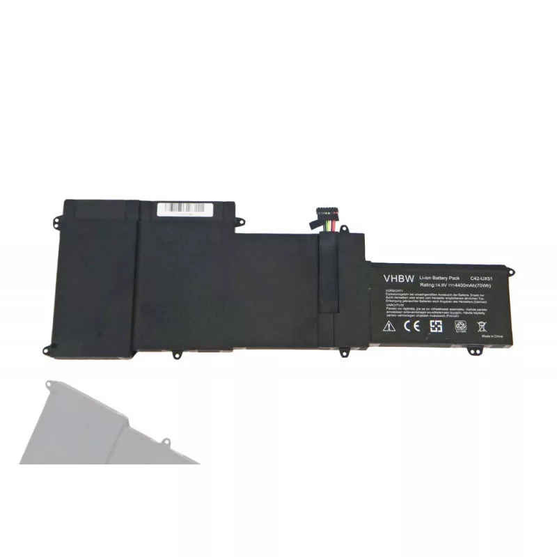 ASUS C42-UX51 4750mAh utángyártott akkumulátor ASUS C42-UX51 4750mAh utángyártott akkumulátor