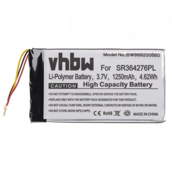Becker Professional.5 LMU, SR364276, 1250mAh utángyártott akkumulátor